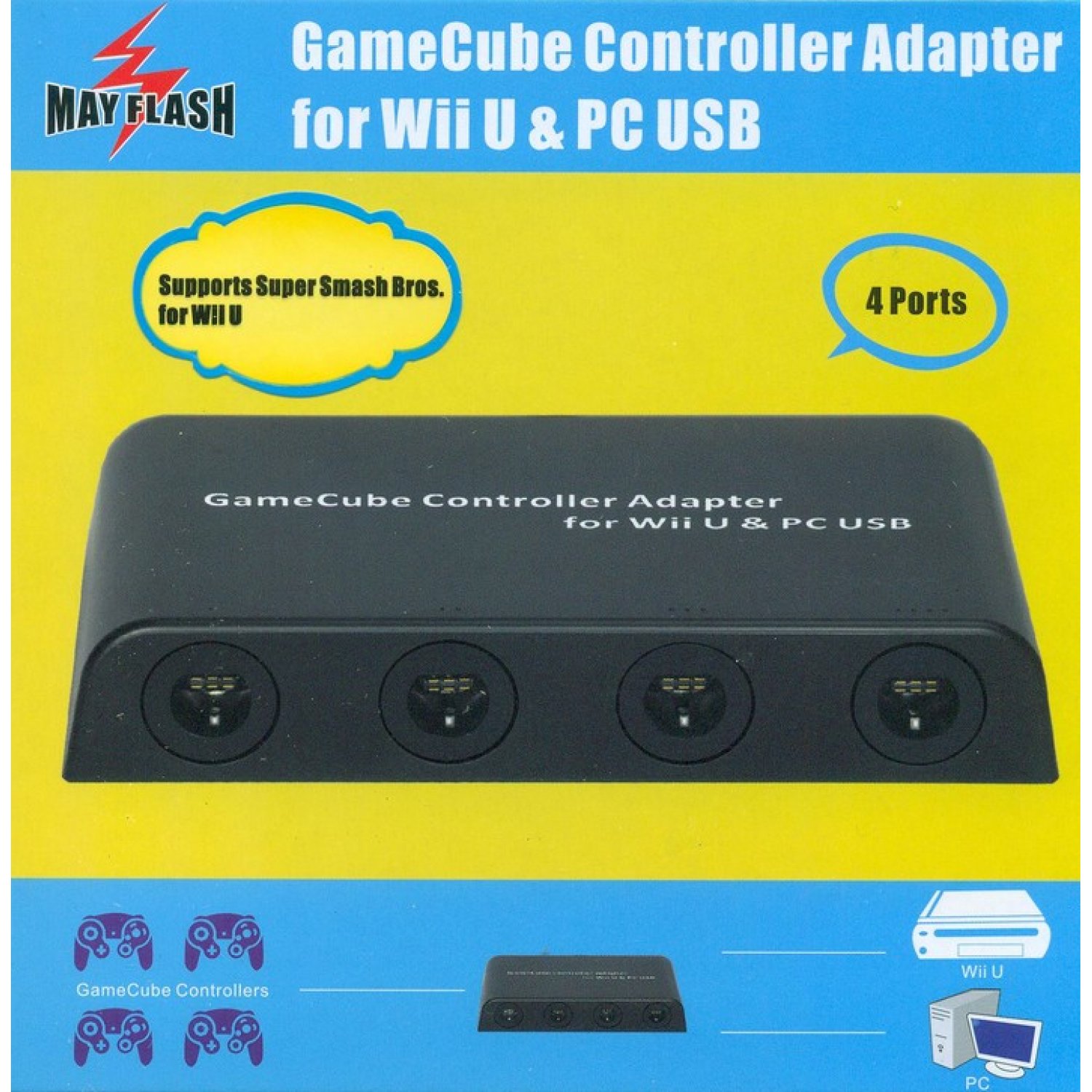 how to use mayflash gamecube adapter on pc